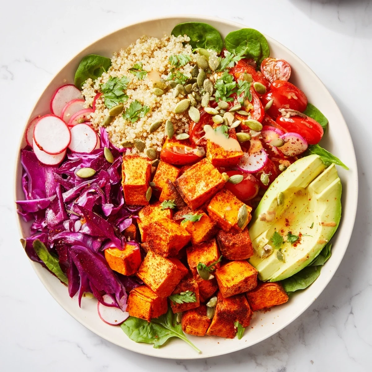 Complete Veggie Bowl Quinoa Sweet