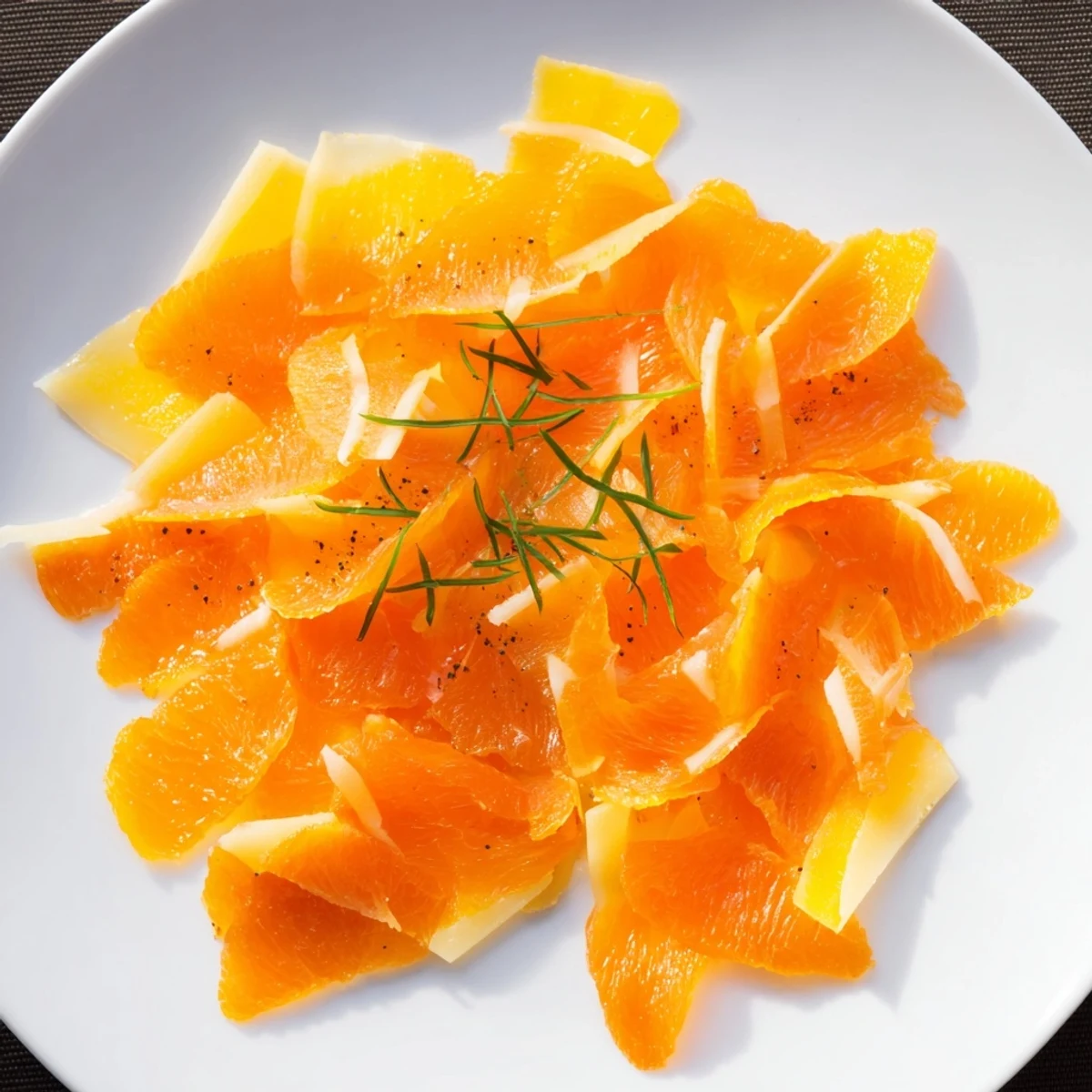 A beautiful close-up of the Serengeti Sunset, showcasing the flavorful apricot and gouda appetizer slices.