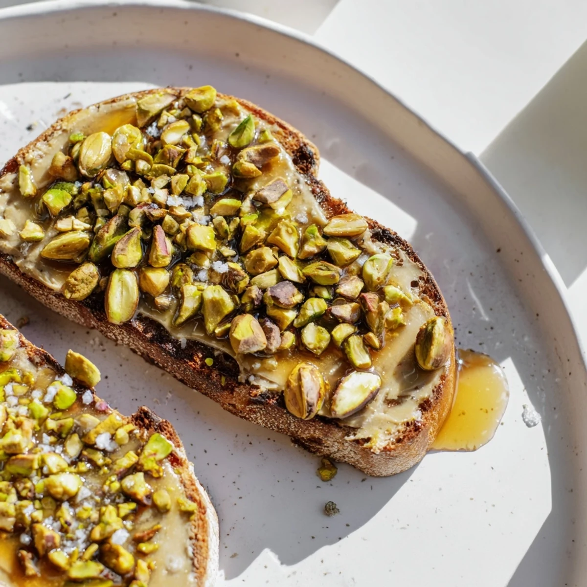Pistachio Butter Toast Delight