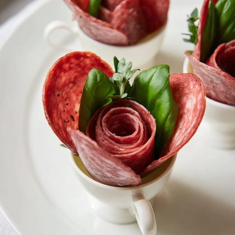 Victorian Salami Pepperoni Roses