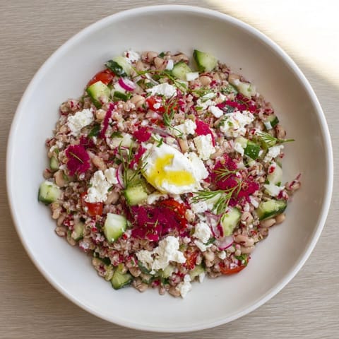 Dense Bean Salad Tart Cherry
