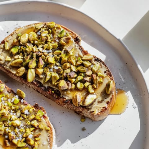 Pistachio Butter Toast Delight