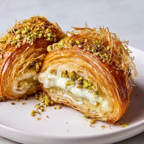 Pistachio Cream Croissants