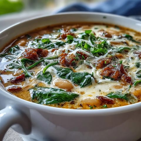 Creamy Tuscan White Bean Soup