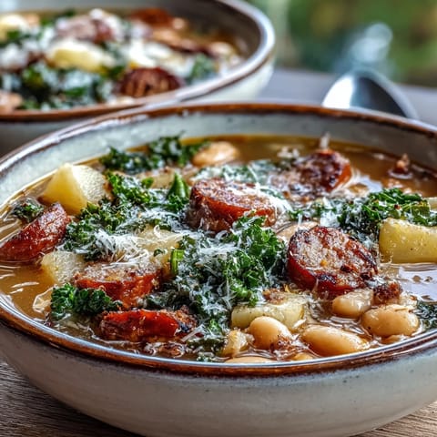 Tuscan White Bean Sausage Soup