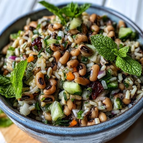 Southern Black Eyed Pea Salad tossed with crisp celery and red onion, ready for a sunny picnic.