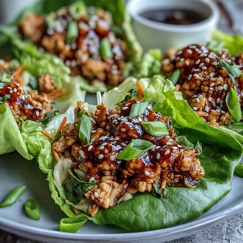 Potsticker-Inspired Chicken Lettuce Boats