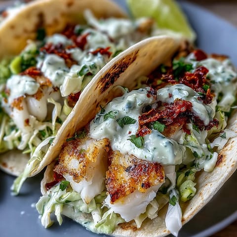 Spicy Lime Fish Tacos