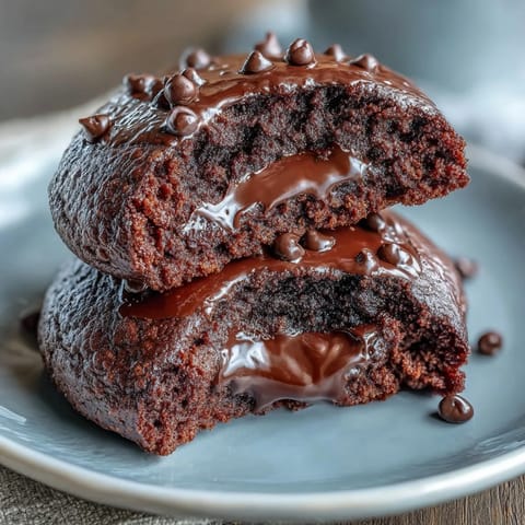 Double chocolate cottage cheese protein cookies with rich cocoa and melty dark chocolate chips.