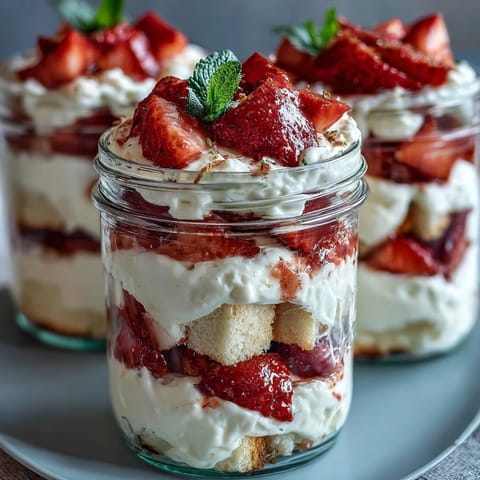 Fresh Strawberry Shortcake Parfaits