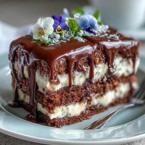 Spring Floral Drip Cake