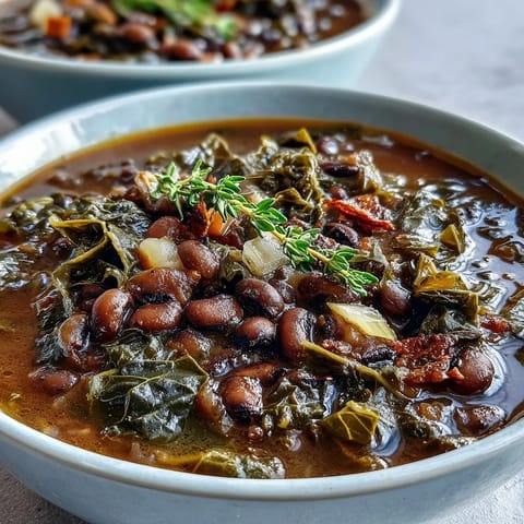 Black-Eyed Pea Collard Greens