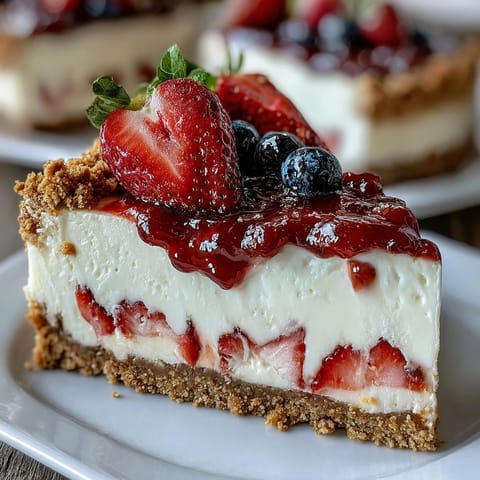 No-Bake Cheesecake Flag