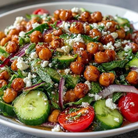 Cold Chickpea Lemon Herbs