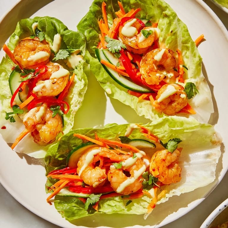 Enjoy these flavorful shrimp lettuce cups perfect for a light, healthy Asian-inspired meal.