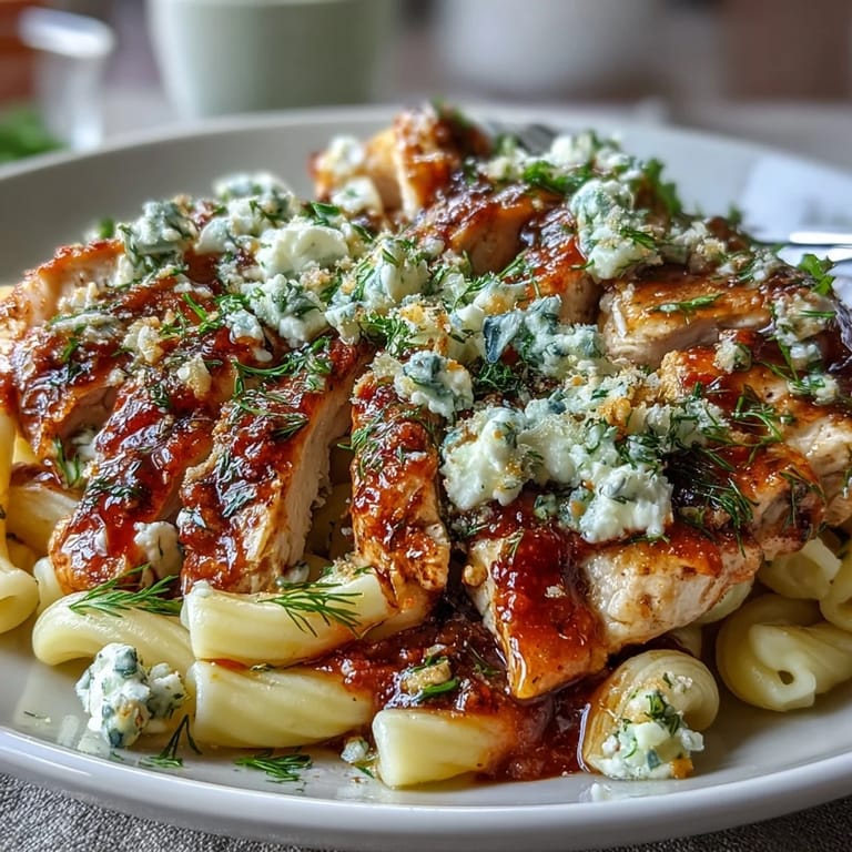 Tender roasted chicken and sweet garlic mingle with bright lemon zest and fresh dill in a creamy, cheesy pasta dish inspired by Greek flavors.