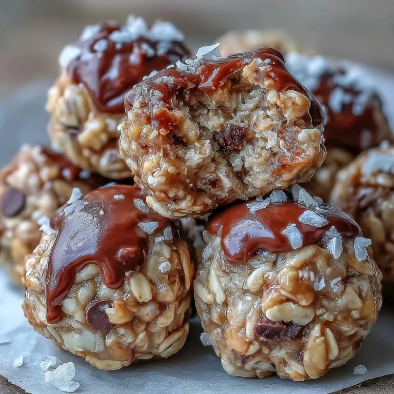 Healthy peanut butter oat bites packed with flaxseed, shredded coconut, and a touch of vanilla—ideal for quick, energizing snacking.