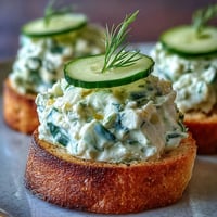 Elegant Derby Day Benedictine Cucumber Canapés on a platter with dill garnish.