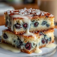 Chewy White Chocolate Lemon Blueberry Blondies bursting with tangy fruit and sweet chips.